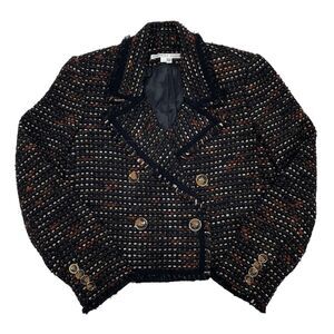 Veronica Beard Black and Brown Tweed Blazer